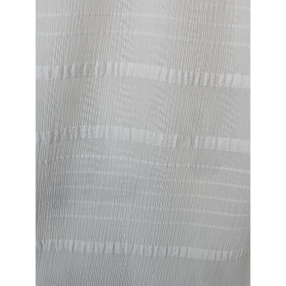 Avec Les Filles Dress Tonal Stripes Ruffles Spring Summer Romantic White Size 10 - Picture 8 of 13